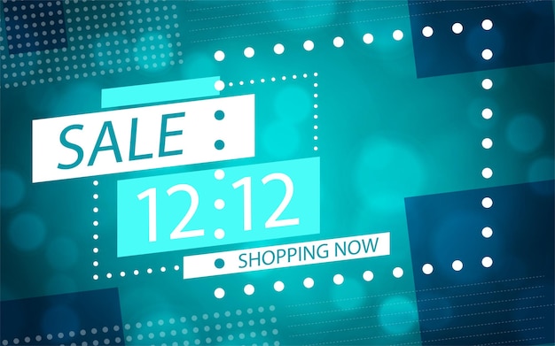 1212 Плакат о распродаже ко Дню покупок или дизайн флаера на цветном фоне для баннера, плаката или веб-сайта ко Всемирному дню покупок 12 декабря для онлайн-продаж