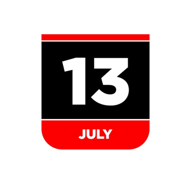 12th july day icon day 12 of july calendar