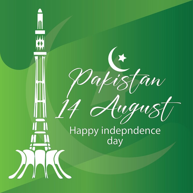 Vector 14 august  independence  day bast day