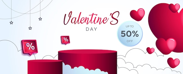 14 februari Viering Valentijnsdag Viering speciale verkoop conceptontwerp. romantische dag
