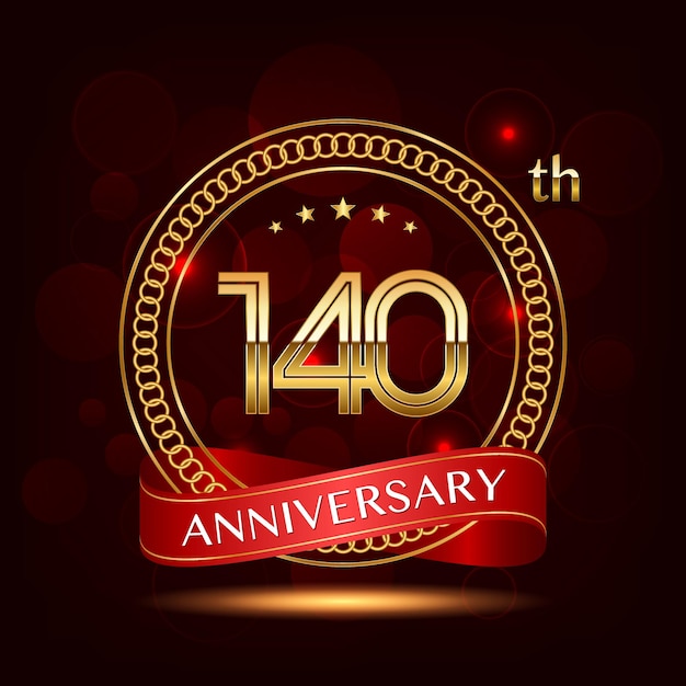 140th Anniversary logo design