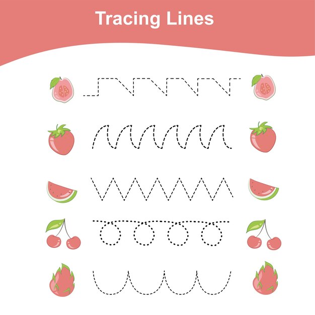 Vettore 142 linee di tracciamento