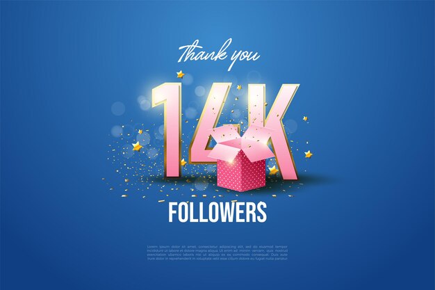 14k followers with graded backgrounds