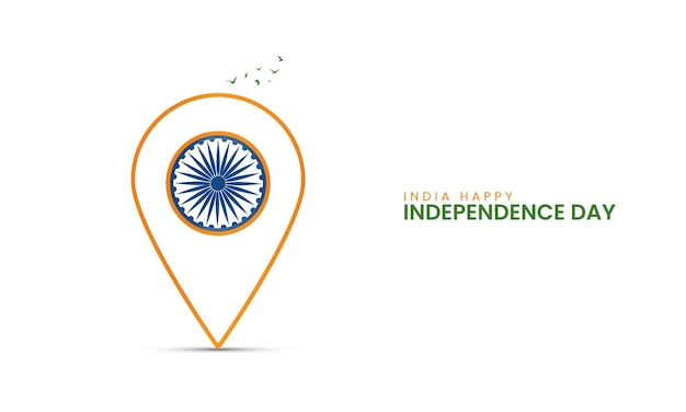 15 August Happy Independence Day of India India Independence day creative design for banner