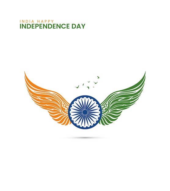 15 agosto buon giorno dell'indipendenza dell'india design creativo per il banner dell'india independence day