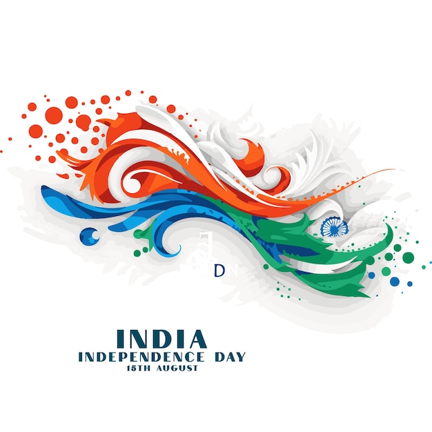 15 AUGUST vector illustration of 15 august Independence Day India