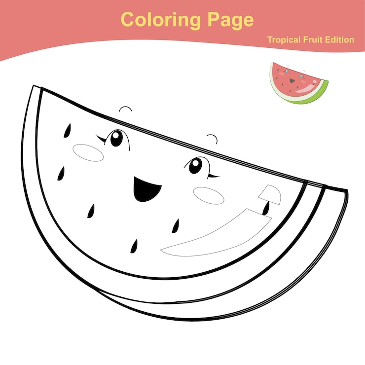 Vector 15 과일 색칠 공부 페이지