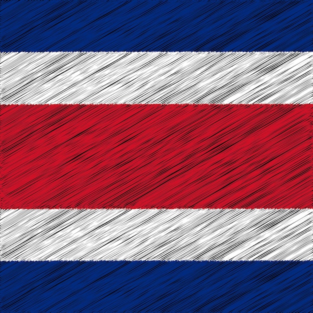 15 september Costa Rica Onafhankelijkheidsdag Vlag Ontwerp