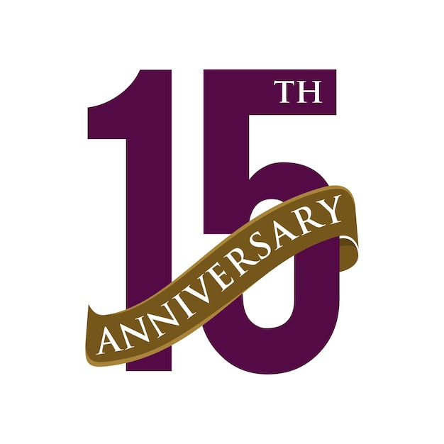 15 Years Anniversary Vector Template Illustration Design Vector EPS 10