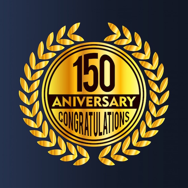 150 years anniversary badge