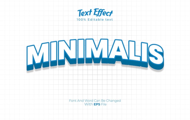 155 minimalis text effect