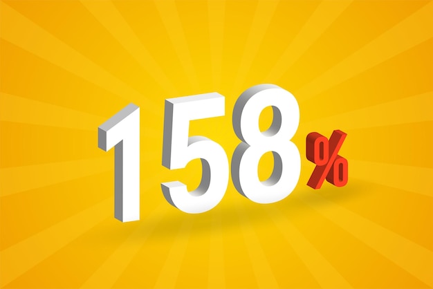 158 discount 3D text for sells and promotion