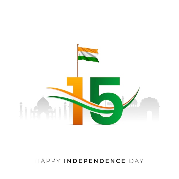 8 月 15 日インド独立記念日 76 周年記念