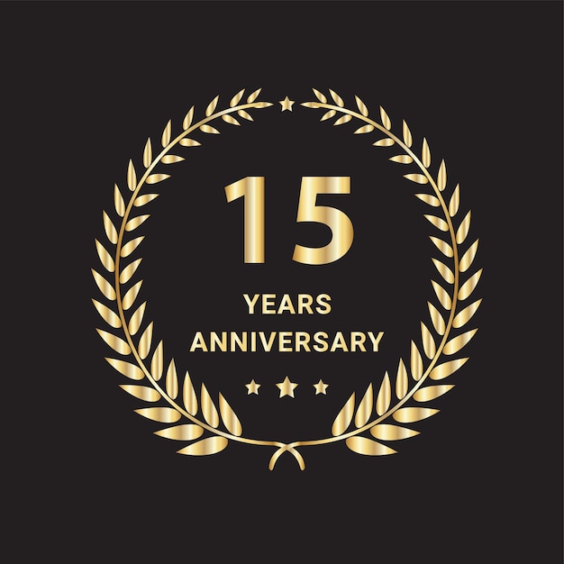 15° anniversario logo design, 15° anniversario