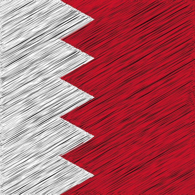 16 December Bahrain Independence Day Flag Design