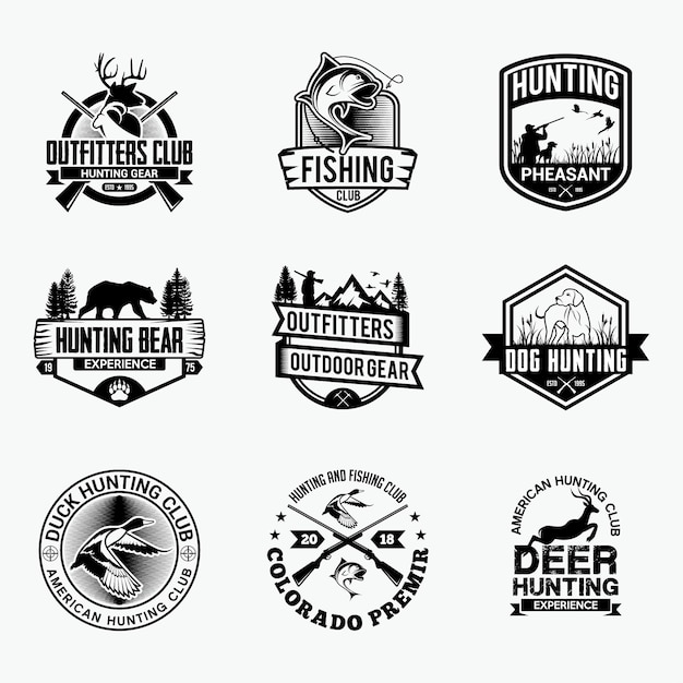16 Охотничьи значки и логотипы