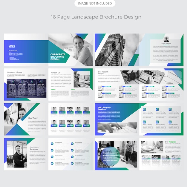 16ページのランドスケープのパンフレットのデザイン