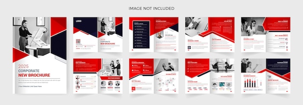 16 pages brochure design template multipurpose use theme