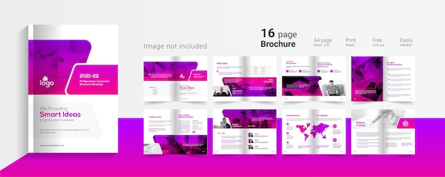 16 pages business presentation template