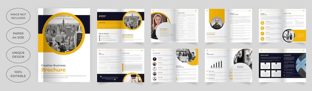 16 pages corporate brochure template