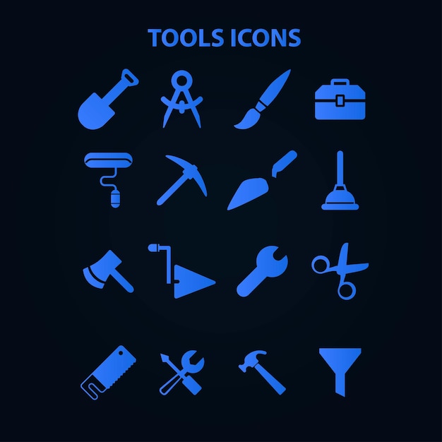 16 tool icons sets
