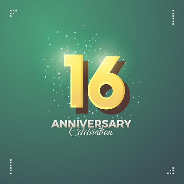 16th Anniversary with a very simple design