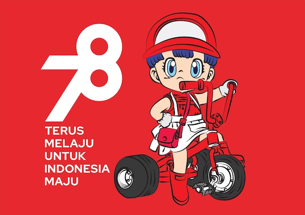 17 agustus template background for indonesia independence day