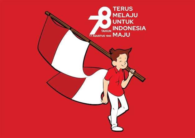 17 agustus template background for indonesia independence day