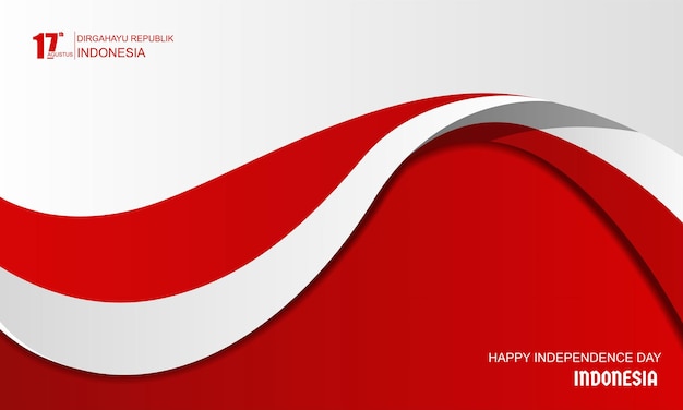 17 august happy independence day republic of indonesia background design