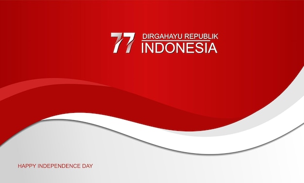 17 agosto felice giorno dell'indipendenza repubblica di indonesia background design