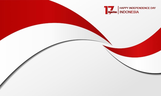 8월 17일 인도네시아 독립 기념일 공화국 배경 디자인