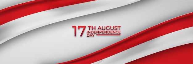 8月17日インドネシアハッピー独立記念日グリーティングカード
