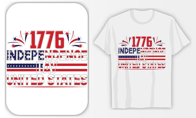 1776 giorno dell'indipendenza 4 luglio tshirt design