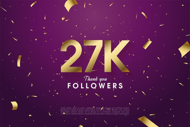17 тысяч подписчиков на фиолетовом фоне с эффектом свечения