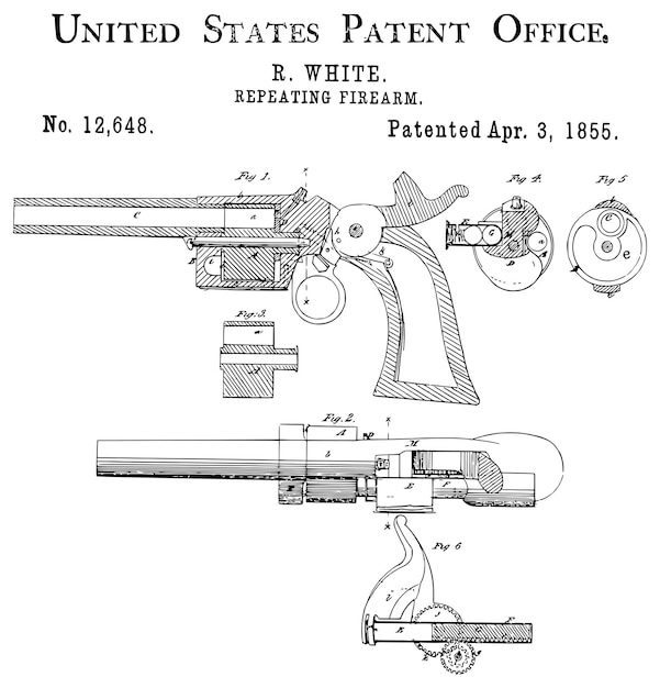 ベクトル 1855 反復銃器 銃の特許技術