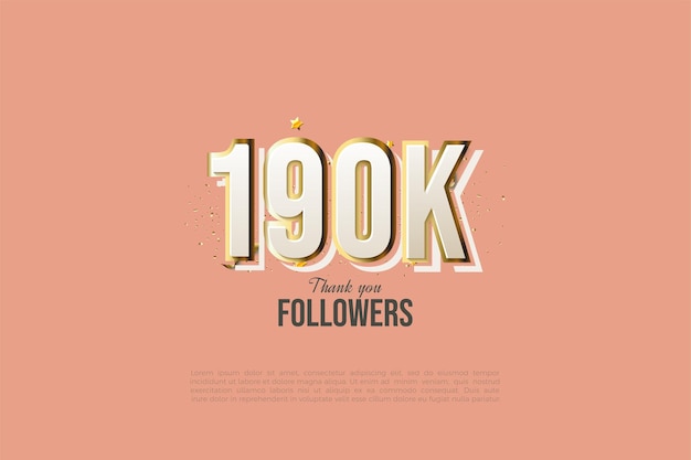 190k follower con numeri dal design moderno