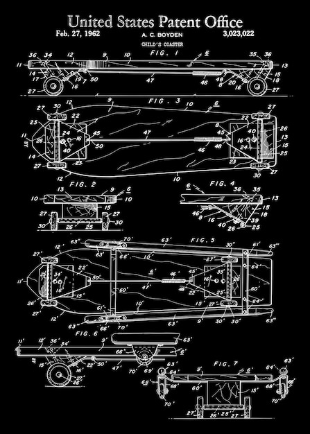 ベクトル 1926 年ヴィンテージ コースターの特許