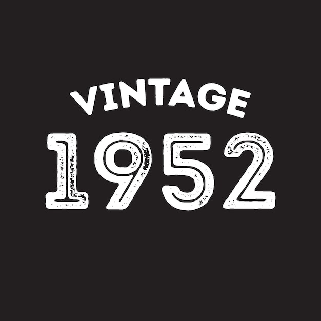 1952 vintage retro t shirt design vector