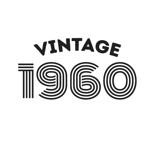 1960 vintage retro t shirt design,vector