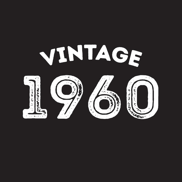 1960 vintage retro t shirt design vector