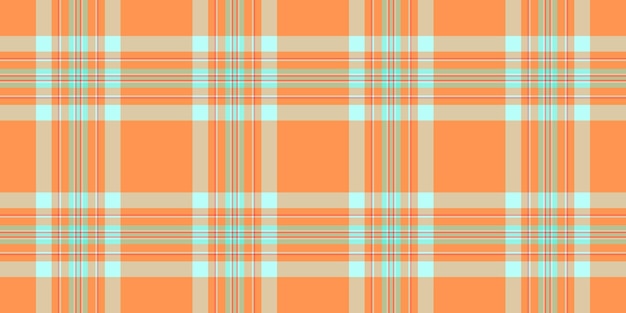 Vector 1960s fabric check tartan november pattern vector textile give seamless background plaid texture in light and orange colors
