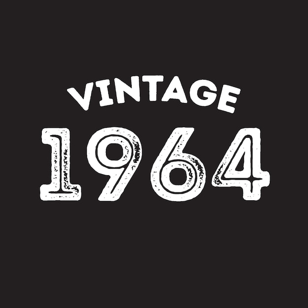 1964 vintage retrò t-shirt design vettoriale