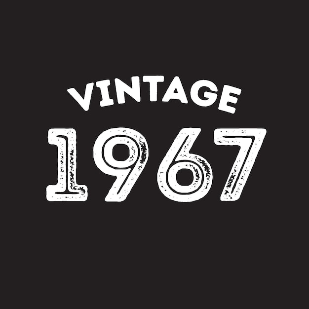 1967 vintage retro t shirt design vector