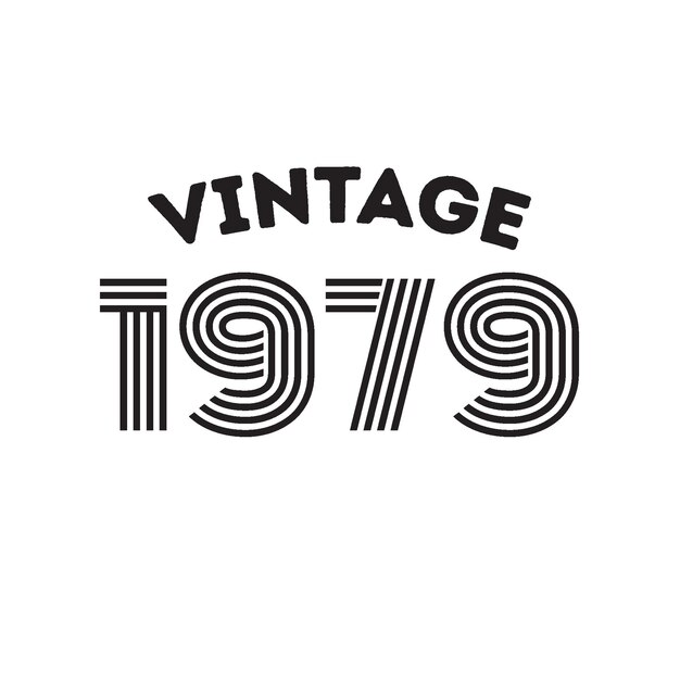 Vector 1979 vintage retro t shirt design,vector