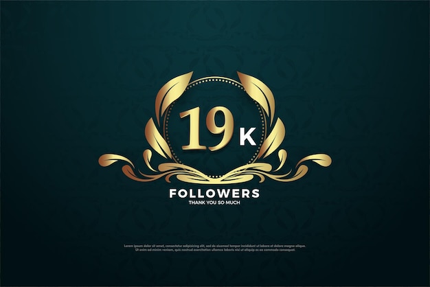 우아한 금박을 가진 19k 팔로워.