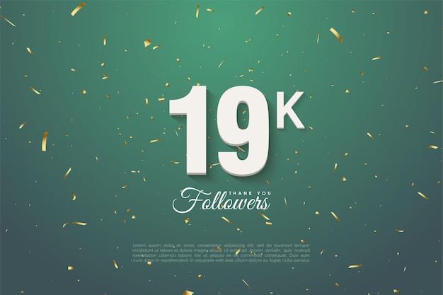 19k volgers, bedankt sjabloon