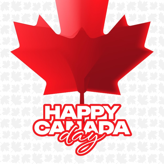 1 luglio celebrazione del canada day modello di banner post sui social media di instagram