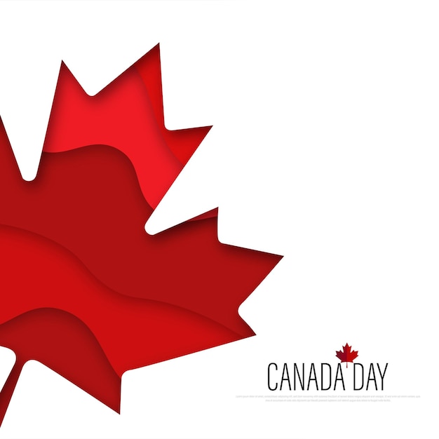 1st of July Happy Canada Day Vector illustration