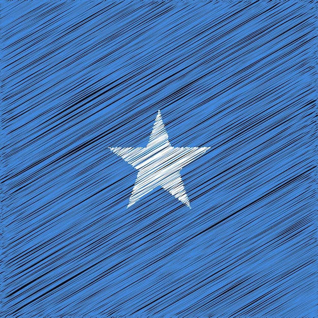 Vector 1st july somalia independence day flag design