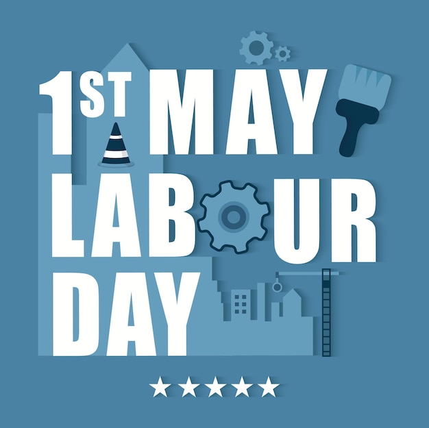 1st may happy labour day background